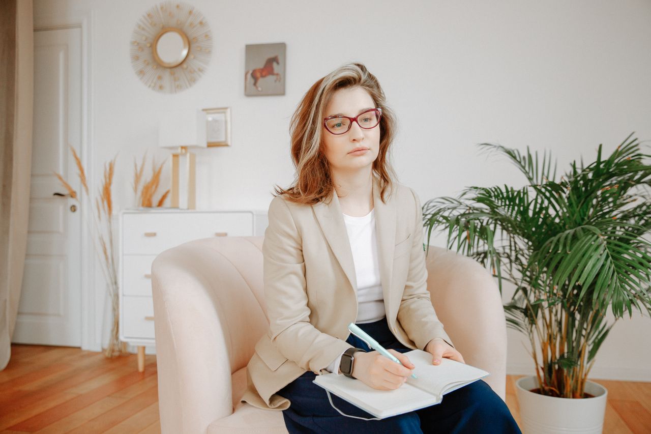 Dr. Sophia Lawson in her consulting room